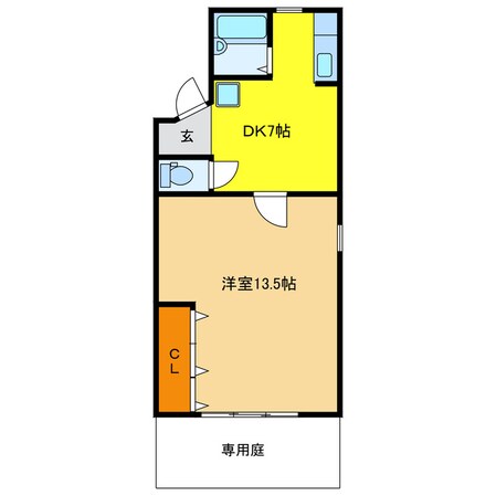 コーポ三笠の物件間取画像